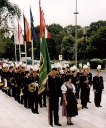 Beim Konrad Adenauer Sommerfest in Berlin 2000
